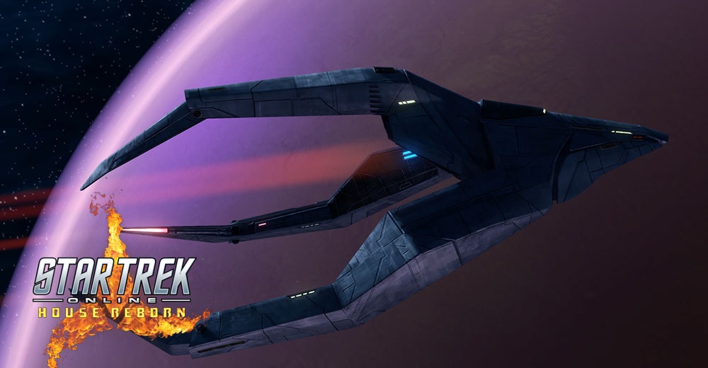 The Jovian Raider starship from Star Trek Online.