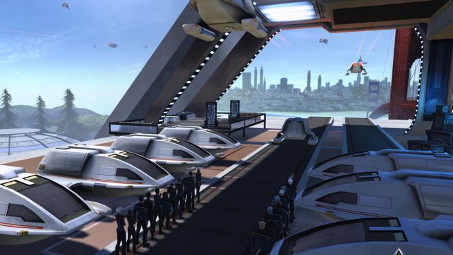 FED Starfleet Academy Shuttle Bay