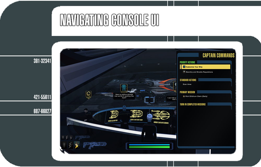 Star Trek Online Navigating Console UI Star Trek Online