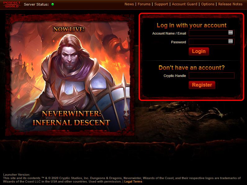 how to link neverwinter account ps4