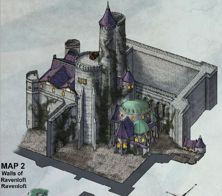 castle ravenloft isometric maps