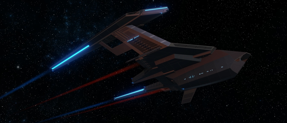 The Section 31 Vanity Shield, displayed on the Section 31 Battlecruiser from Star Trek Online