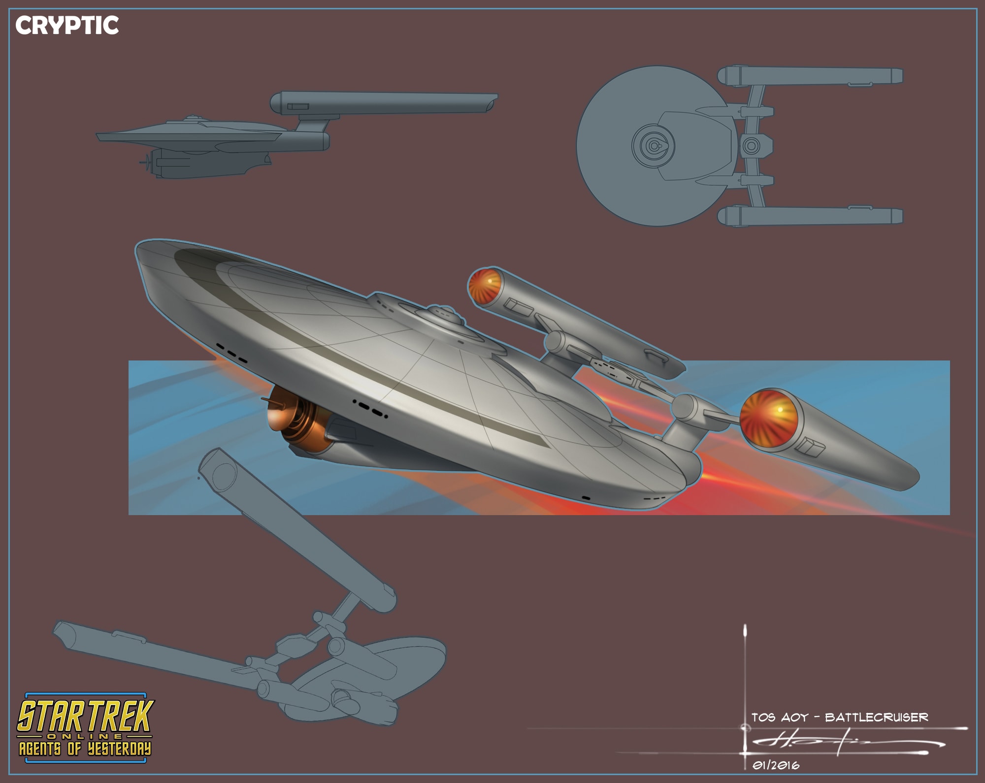 star trek tos starship designs