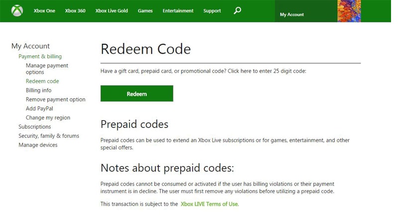 25 digit xbox code