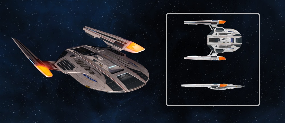 The Clarke Multi-Mission Command Cruiser from Star Trek Online