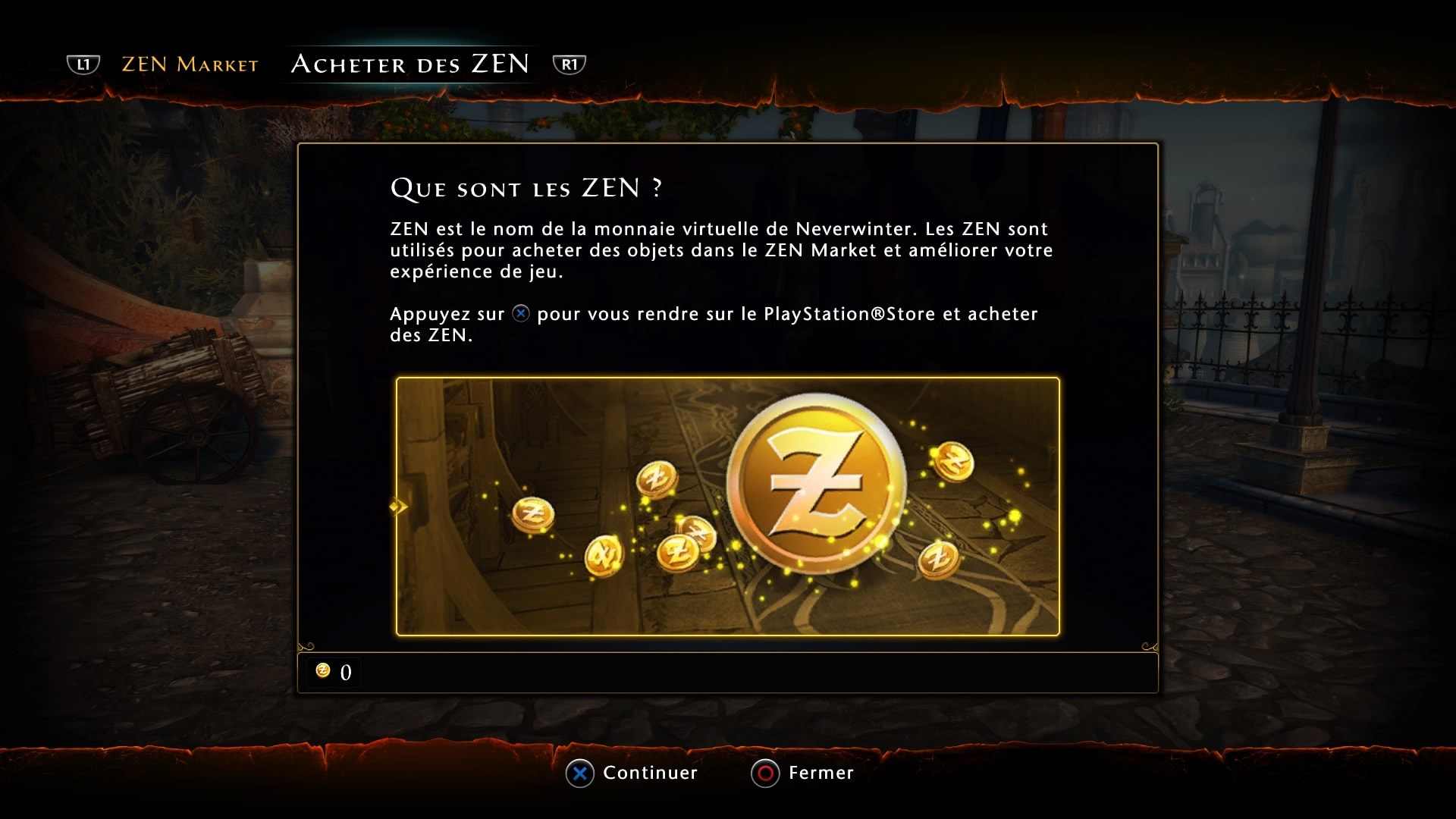 Tutoriel : acheter des ZEN sur PS4 | Neverwinter