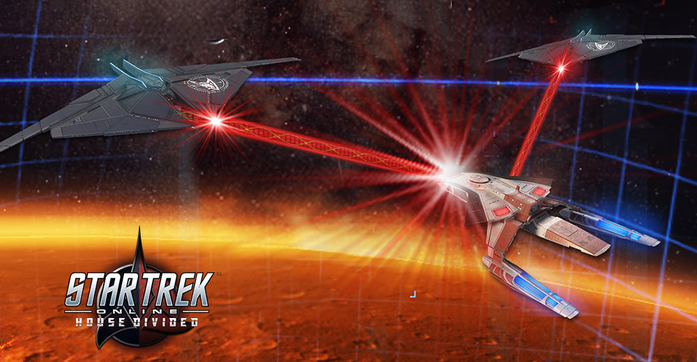 Star Trek Online House Divide Synth Wave promo art