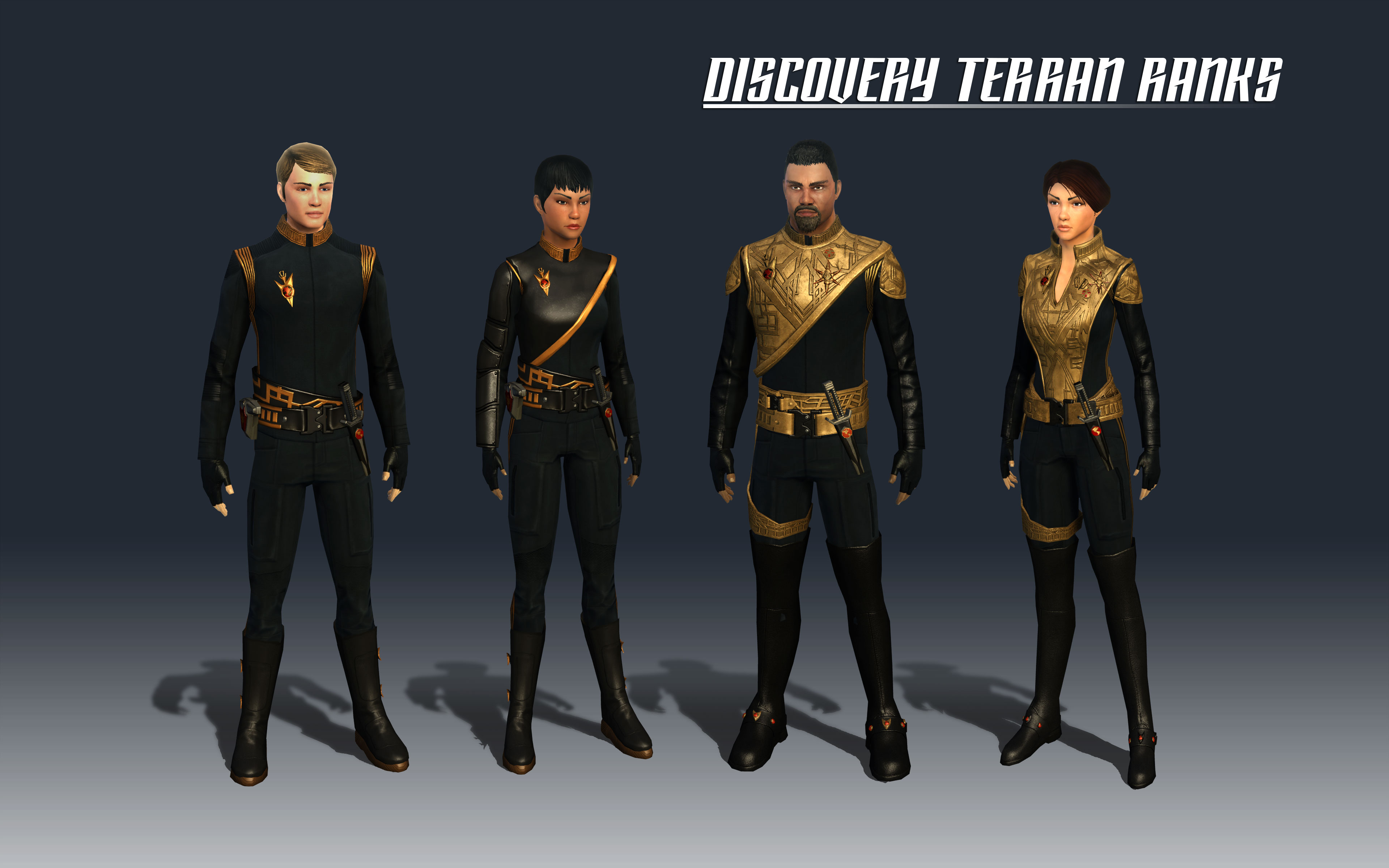 Colour Guide: Terran Empire Captain/Commander (Discovery Uniforms) .